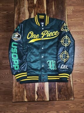 Steve Aoki's DIM MAK/One-Piece Collab "Usopp" Varsity Jacket